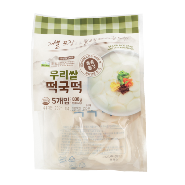 우리쌀떡국떡 800g (5입봉)